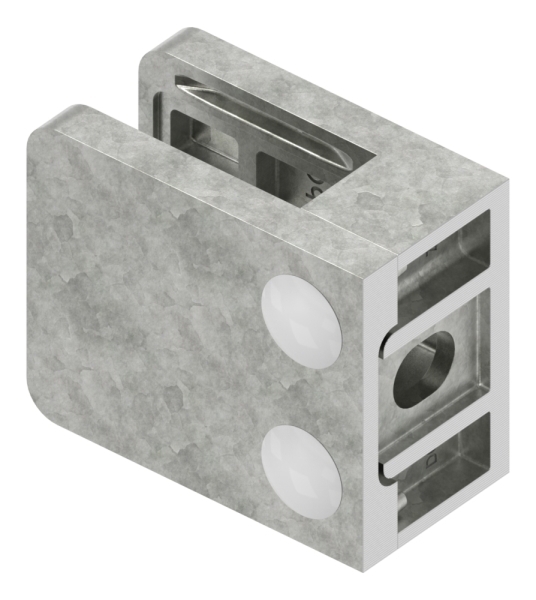 Glasklemme Mod- 36- Anschluss- gerade- in Zink roh-88-113600.ZN0