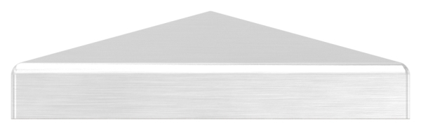 Pfostenkappe Edelstahl für Vierkantrohr: 70x70 mm geschliffen V2A