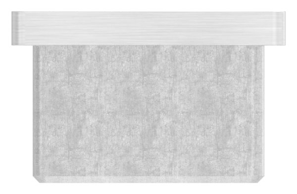 Endkappe für Rohr 40x40x3,0 mm zum Kleben V2A