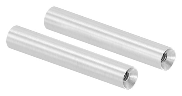 Stift | Maße: 75x12 mm | mit 2 Innengewinde: M6x15 mm | V2A