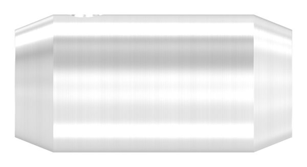 Verbinder 18mm mit Gewinde M10 und Bohrung 12mm