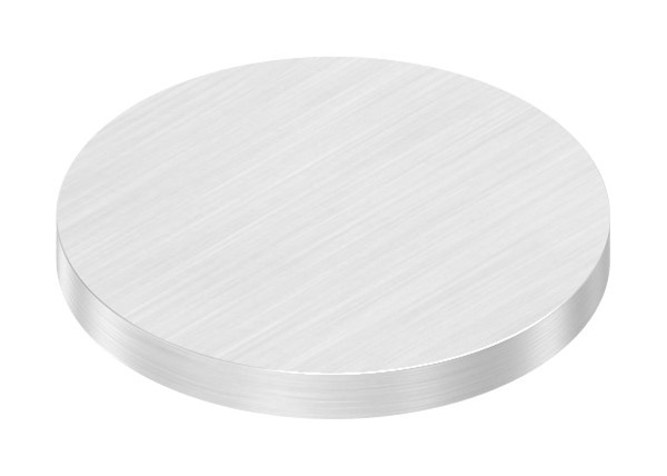 Ronde | Maße: Ø 40x4 mm | mit Längsschliff | V2A