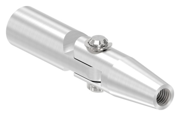 Gelenk Wandhalter Edelstahl V2A M10 Gewinde Rechtsgewinde geschliffen Korn 240-88-1150640-240-GL.R
