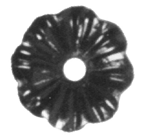 Rosette / Zierteil |  Ø 65x3 mm | Stahl (Roh) S235JR