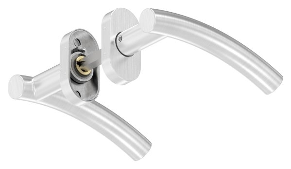 Tuerdrueckerpaar V2A drehbar inklusive 8 mm Drueckerstift-11-3983.4