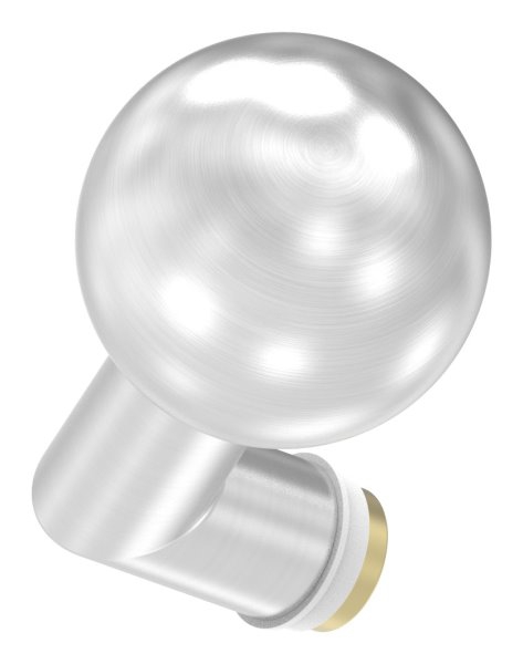 Türknauf V2A gekröpft mit Kugel Ø 50 mm (drehbar)
