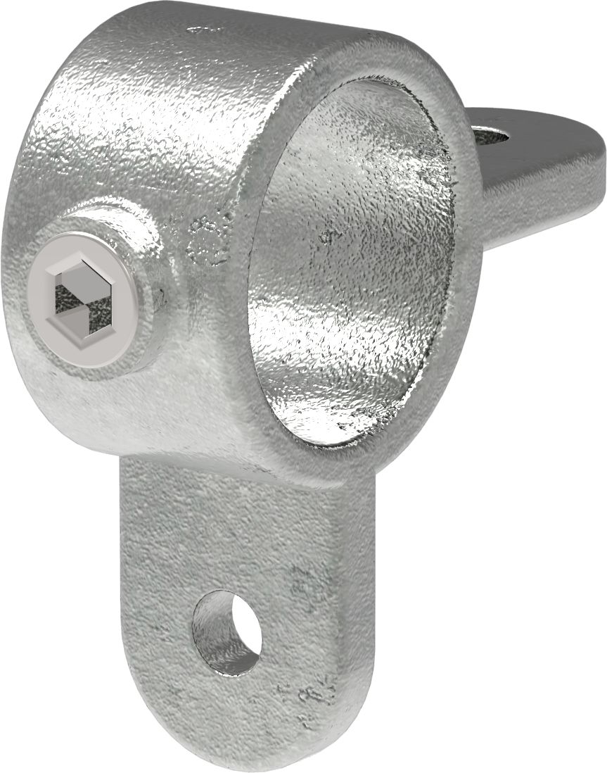 Rohrverbinder - Gelenkstueck doppelt 90° Halterung - 168MA27 - 26-9 mm - 3-4- - Feuerverzinkt u. Elektrogalvanisiert-168MA27