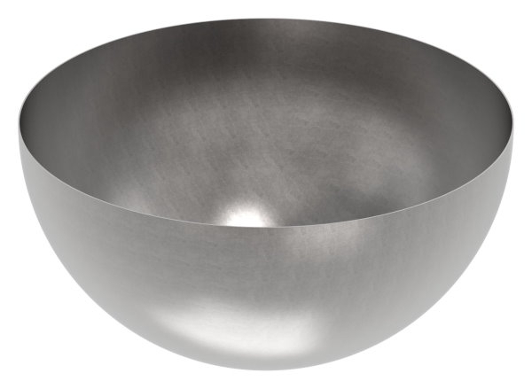 Halbhohlkugel Ø 600 mm | glatt | Stahl S235JR, roh