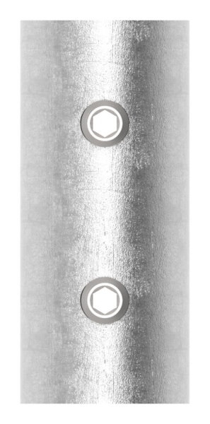 Rohrverbinder V2A fuer Rohr Ø 33-7 mm- L 65 mm mit Klemmschrauben-11-3381.4
