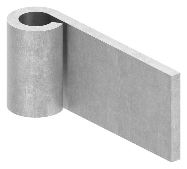 Anschweißband für Torband zum Durchschrauben Ø 13mm, Länge 80mm