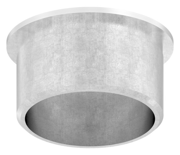 Stopfen leicht gewölbt V2A gegossen mit M8 für Ø 42,4x2,6 mm zum Einkleben