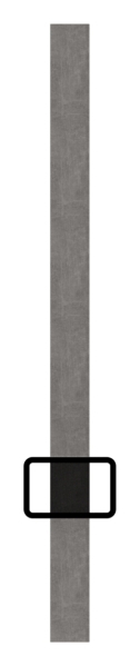 Rechteckrohr 30 x 20 x 2mm, gelocht für Vierkant 12mm mit Abstand Mitte-Mitte 132mm, Länge 3m
