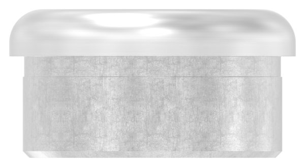 Stopfen flach V2A gegossen zum Einkleben für Ø 42,4x2,0 mm