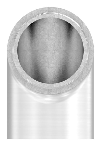 Endstück 90° flach-eckig, für Rundrohr Ø 33,7x2,0 mm V2A