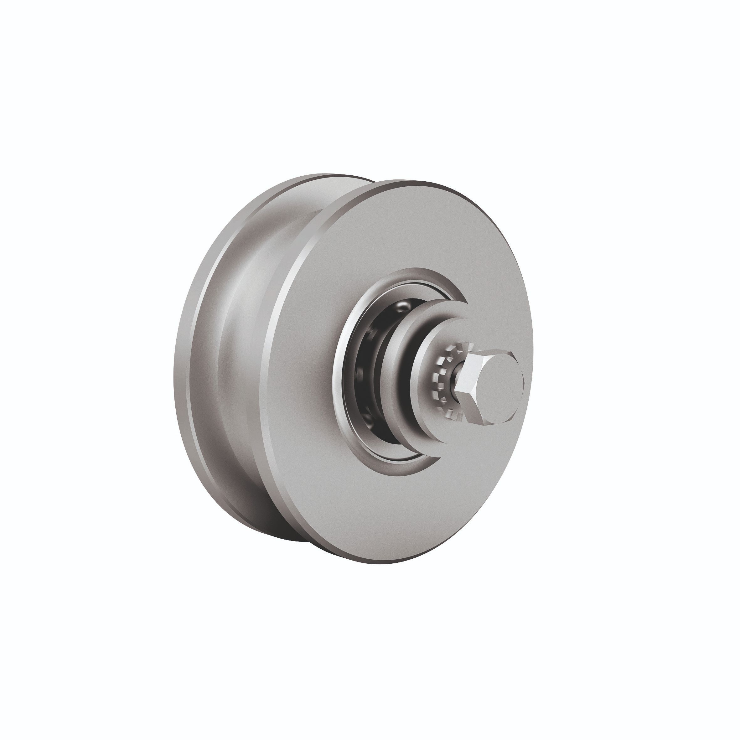 Stahlrolle unten Schiebetor MEA verzinkt Ø 100 mm 10337636-60-0200.7