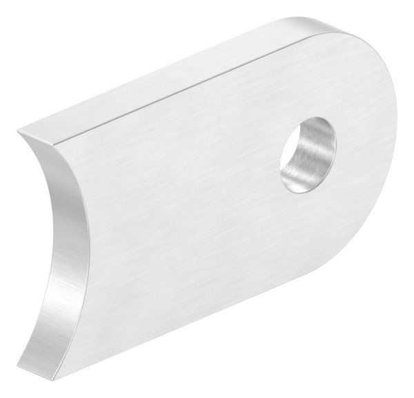Anschweißlasche 50x30x6 mm Rundloch Ø 9 mm V2A