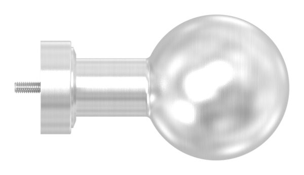 V2A Türdrücker gerade mit Kugel Ø 50 mm feststehen