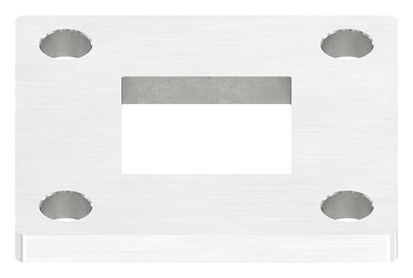 Ankerplatte- 68 x 68 x 6mm- mit Laengsschliff- V2A-88-1154206.240