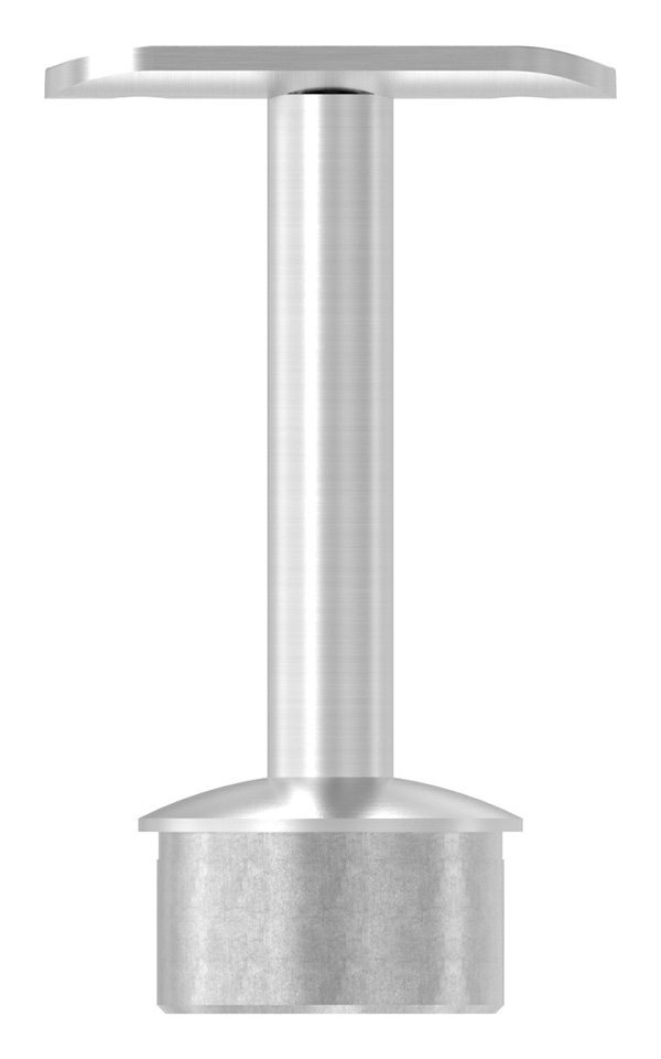 Handlaufstütze V2A für 42,4x2,0 mm mit Halteplatte für Ø 42,4 mm