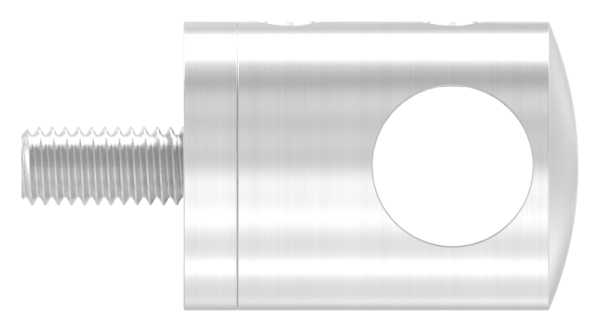 Querstabhalter, gerader Anschluß, 12,2mm Bohrung