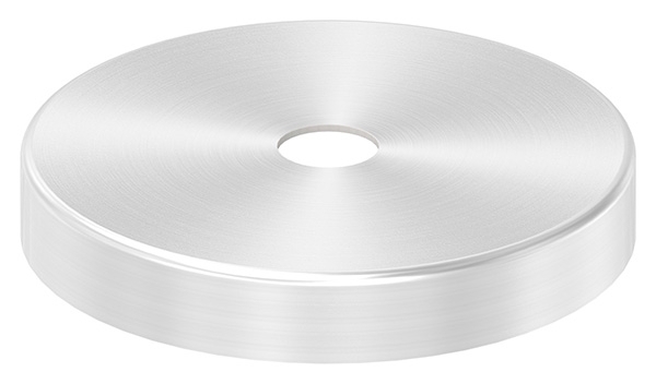 Abdeckrosette Ø 76x12 mm für Rundrohr: Ø 12 mm V2A