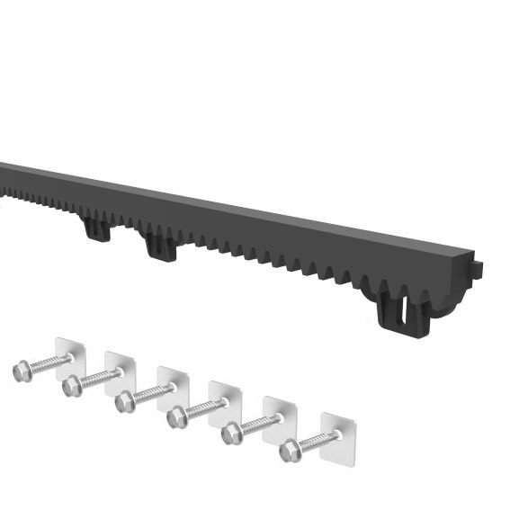 Zahnstange Modul 4 Kunststoff mit Stahlkern 27 x 20 mm fuer Tore bis 1200 kg-89-11H01PVCS-A.4