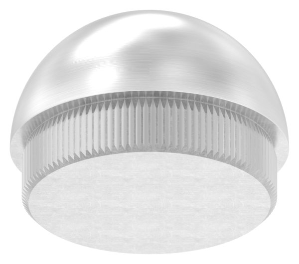 Rohrstopfen für Ø 42,4x2,0 mm halbrund zum Einschlagen | V2A