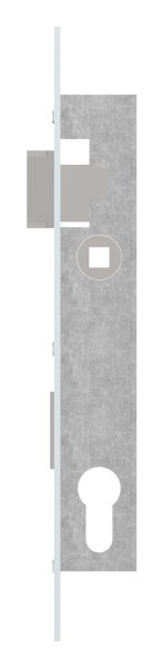 Rohrprofilschloss | Dornmaß: 18 mm | Stahl (verzinkt) S235JR