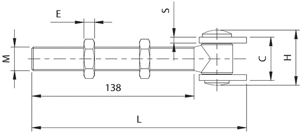 Torband M18 verstellbar Stahl -Roh- S235JR-30-3530.7