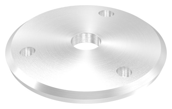 Ankerplatte Ø 68 x 5 mm gewoelbt mit Zentrierbohrung- Ø 12-5 mm V2A-11-2200.4