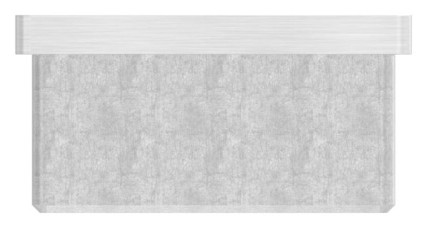 Endkappe fuer Rohr 50x50x2-0 mm zum Kleben V4A-11-2405.1