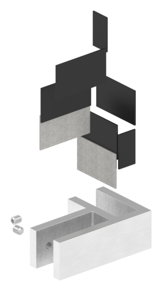 Glasverbinder 90°