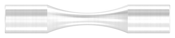 Rundstabverbinder V2A fuer Ø 12 mm Rund L 80 mm Ø 14 mm zum Biegen- verjuengt-11-1633.4