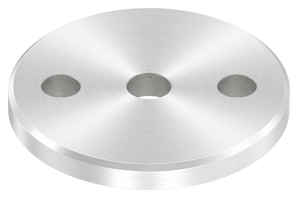 Ankerplatte Ø 80 x 8 mm mit Zentrierbohrung: Ø 12,5 mm V2A