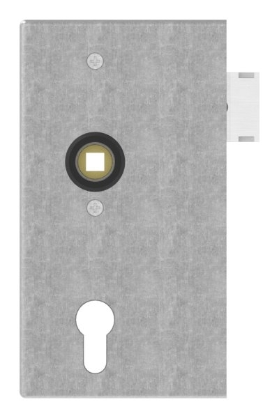 Schlosskasten - Masse- 173x94-5x30 mm - Dorn- 60 mm - Stahl -roh- S235 JR-30-3203.8