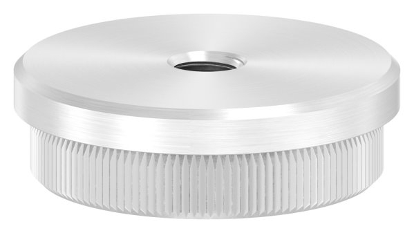 Einsteckkappe V2A fuer Rohr Ø 42-4 mm x 2-0 mm mit M8 Gewinde flach-11-5121.4