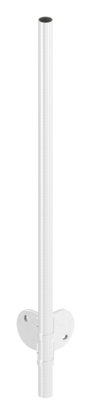 Edelstahlpfosten V2A zur Wandmontage für 90° Außeneck, Länge 1190mm