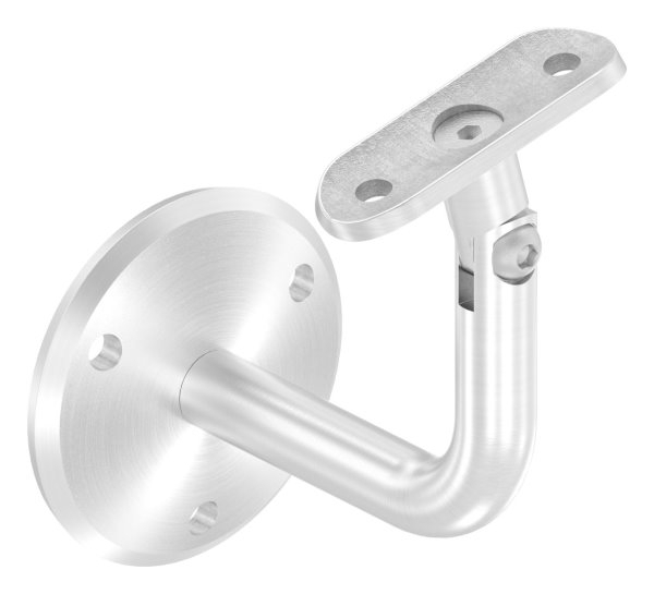 Handlaufhalter mit Gelenk und Halteplatte fuer Ø 42-4 mm V2A-11-2033.4