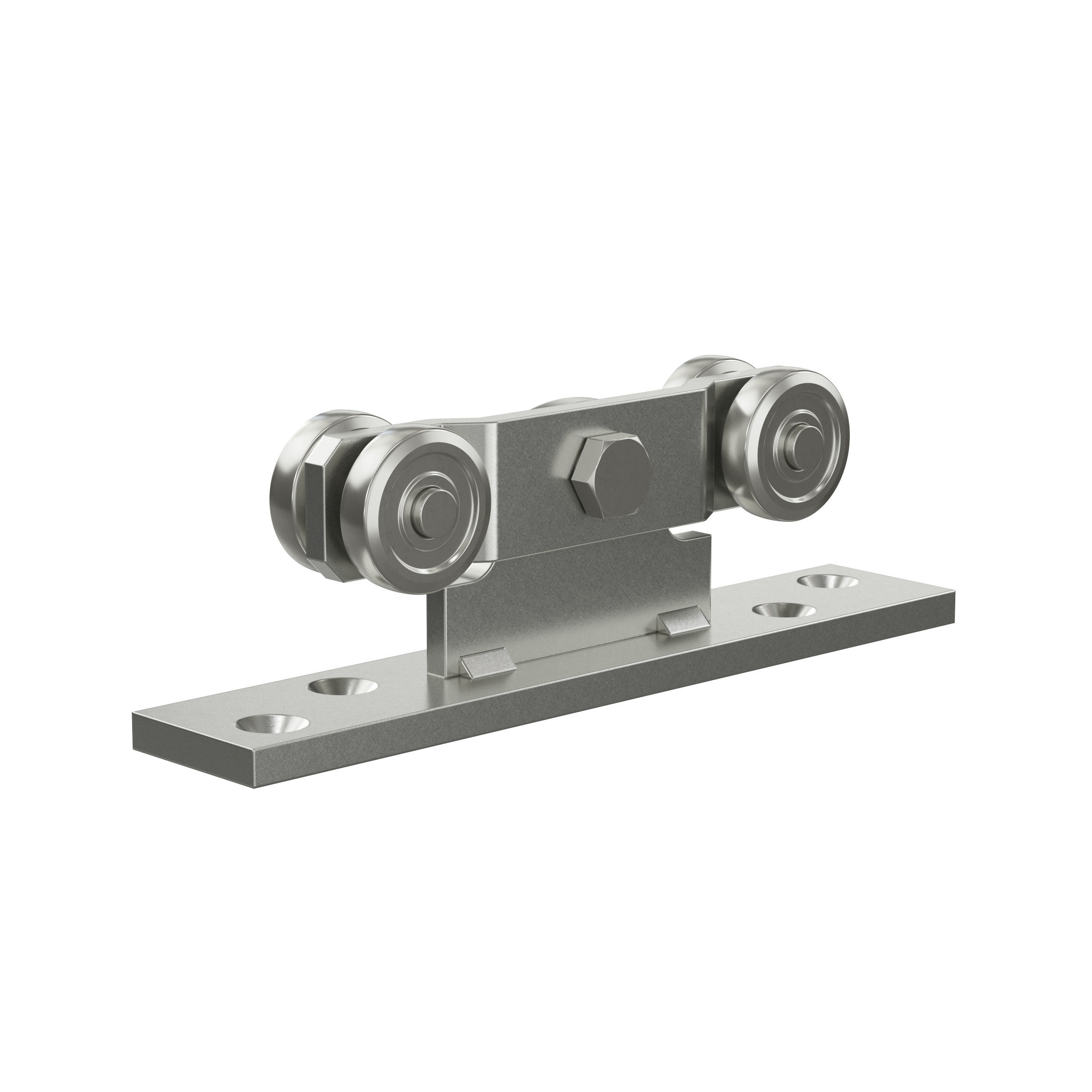 Doppelrolle mit Flanschpendel MEA Gr- 1 verzinkt Ø 28 mm 10336992-60-0130.7