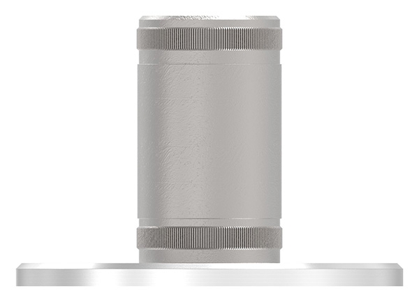 Wand- und Bodenanker mit Raendelung  Masse- Ø 100x6mm fuer Rohr Ø 42-4x2-6 mm - V2A-11-3033.4