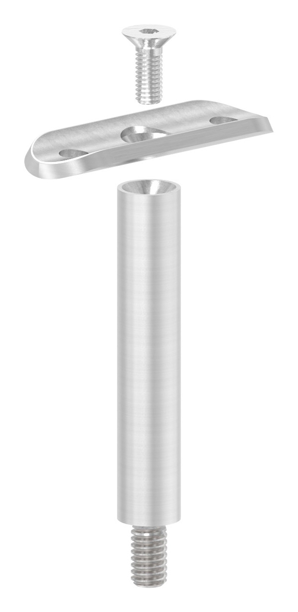 Stift mit Halteplatte | Anschluss: Ø 33,7 mm | V2A