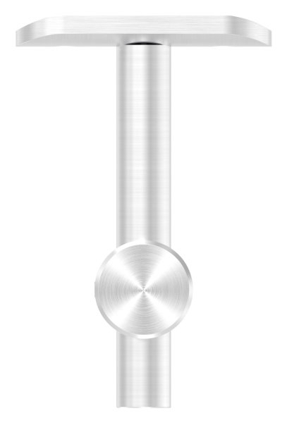 Handlaufhalter höhenverstellbar und Halteplatte für flachen Anschluss V2A