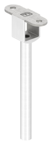 Handlaufbefestigung V2A L 145 mm Ø 12 mm fuer Nut 24x24 mm hohl LED-88-11LED-NU-01-240.KD