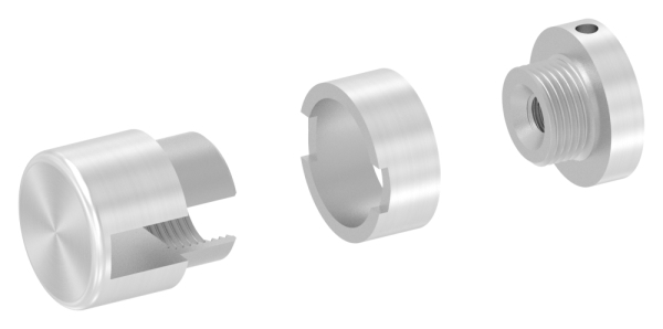BRENK-fix® Grundhalter für Flachstäbe 20 x 8mm, ALU