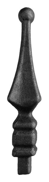 Zaunspitze | Höhe: 140 mm | Material: 10x10 mm | Stahl S235JR, roh