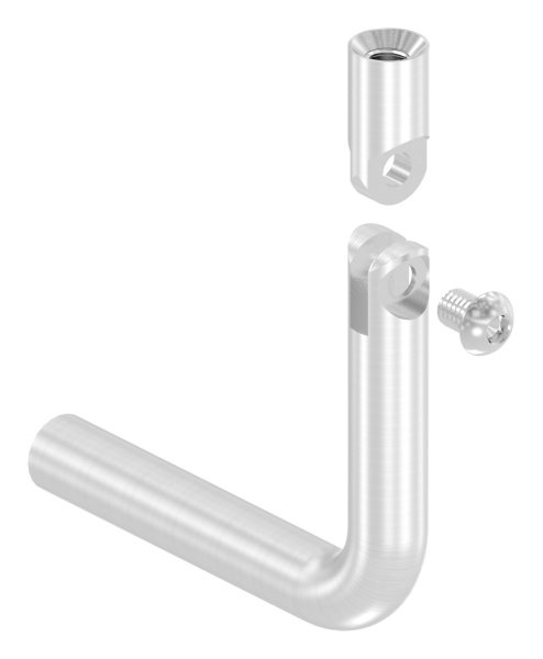 Bügel | Ø 12 mm | mit Gelenk und 2x Innengewinde: M6 | V2A