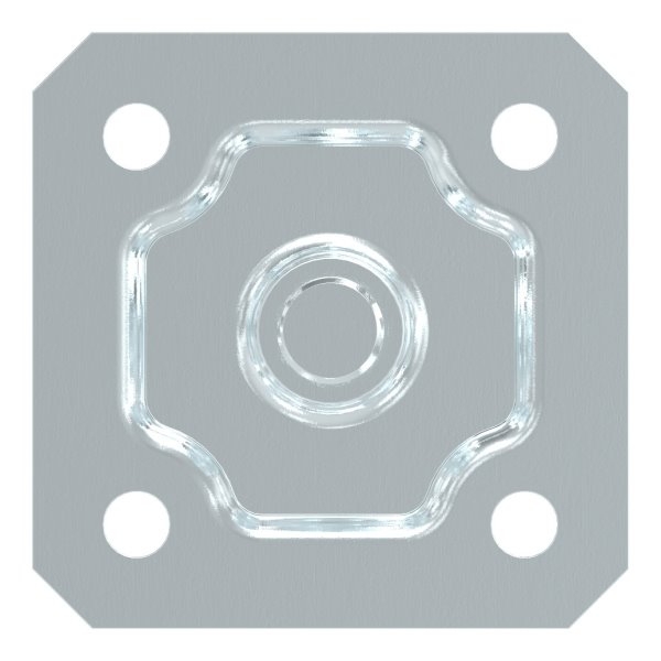 Torband M18 | verstellbar | mit Befestigungsplatte | Stahl (Roh) S235JR