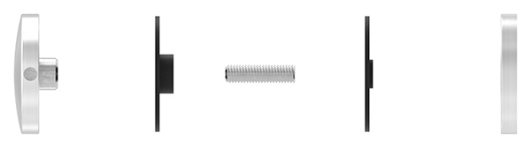 Ober- und Unterteil Ø 52mm zu BRENK-fix®-Halter, ALU