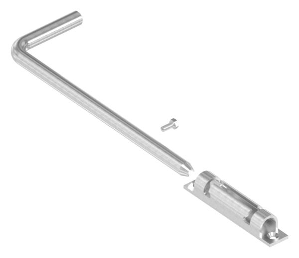 Bodenschieber - Torriegel - Laenge- 300 mm - V2A - zum Anschrauben-30-3861.4