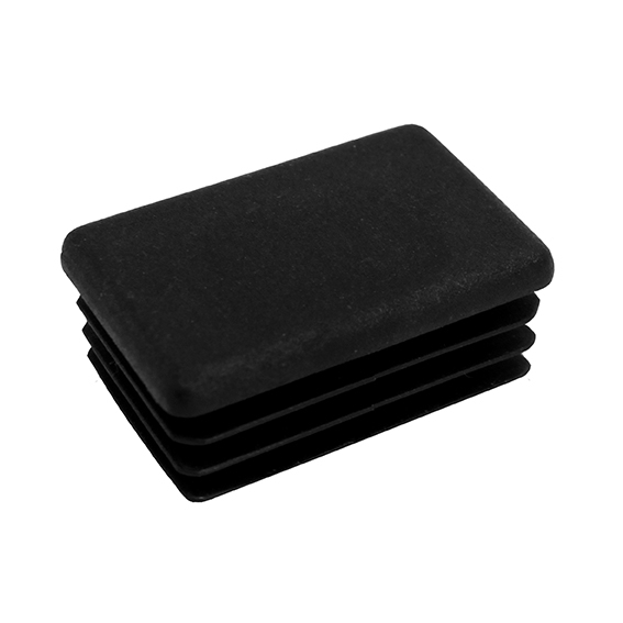 Pfostendeckel Rechteck Kunststoff 40x20 mm Schwarz RAL 9005-89-11E225840X20-A.4
